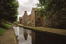Coalport China Museum - Looking towards the furnace near the canal 