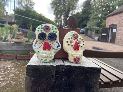 Day Of The Dead Clay Drop In