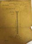 Lamp Pillar, pencil on tracing paper, Coalbrookdale Company, 1897. For the client D. King & Sons, Ironworks, Glasgow. [2022.16/B2] 