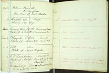 Photography department order book, 1892-1895. Entries document clients and travelling agents asking for specific photographs of iron products. [2020.59]