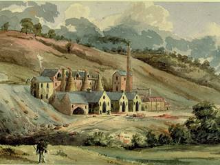 Blists Hill blast furnaces, Warrington Smyth (1817-1890), watercolour, 1847.