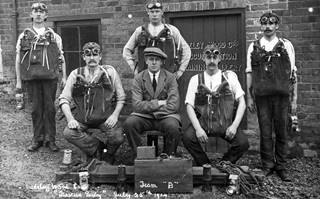 Madeley Wood Company mine rescue team, July 1914.