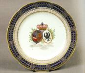 Plate believed to commemorate the visit of the Dutch Prince of Orange to Ironbridge Gorge in 1796.