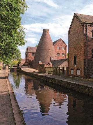 COALPORT CHINA MUSEUM-  View along the Canal
