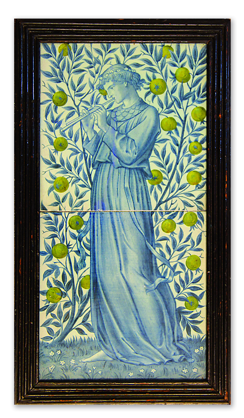 Minstrel, William Morris design adapted by Charles Fairfax Murray, made by Morris & Company c1880.jpg