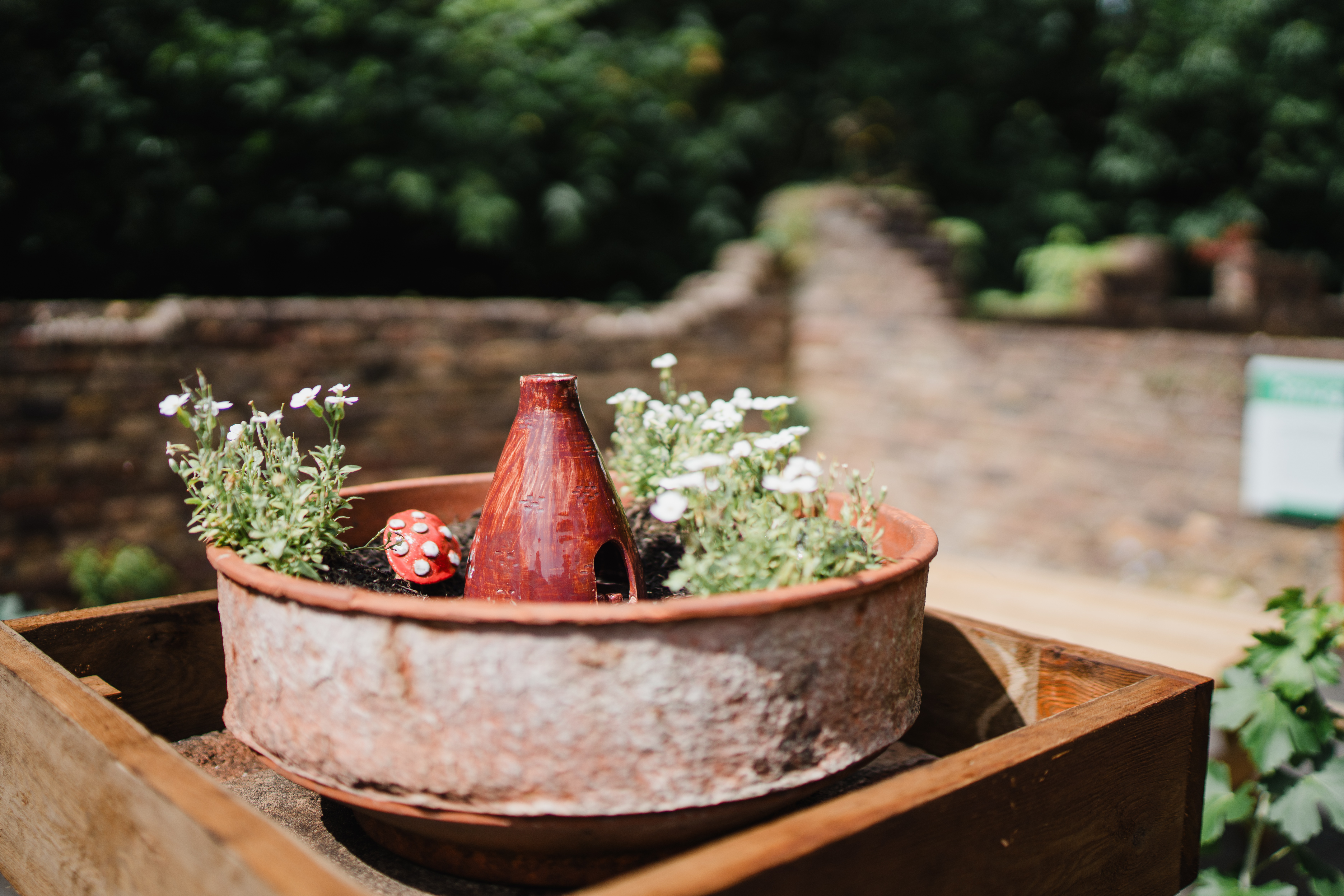 A Clay Decoration In The Secret Garden At Coalport China Museum
