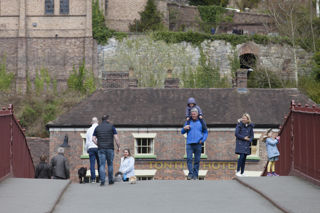 Guests Walking Across The Iron Bridge 06 22
